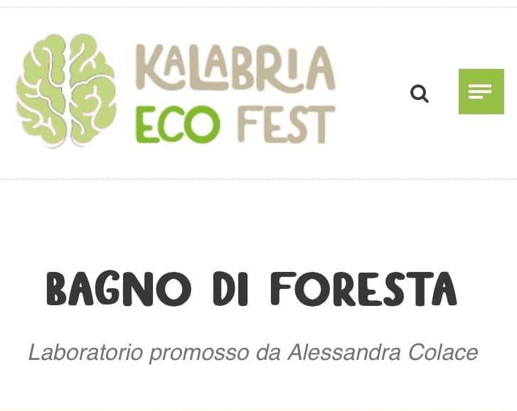 Bagno di Foresta al Kalabria Eco Fest – Polia (VV)