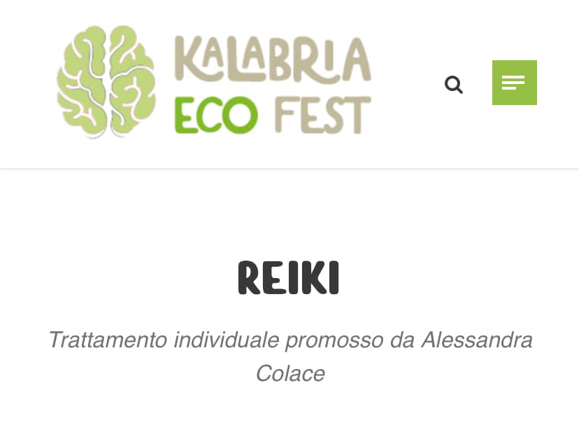 Trattamento Reiki al Kalabria Eco Fest- Zona Wellness – Polia (VV)