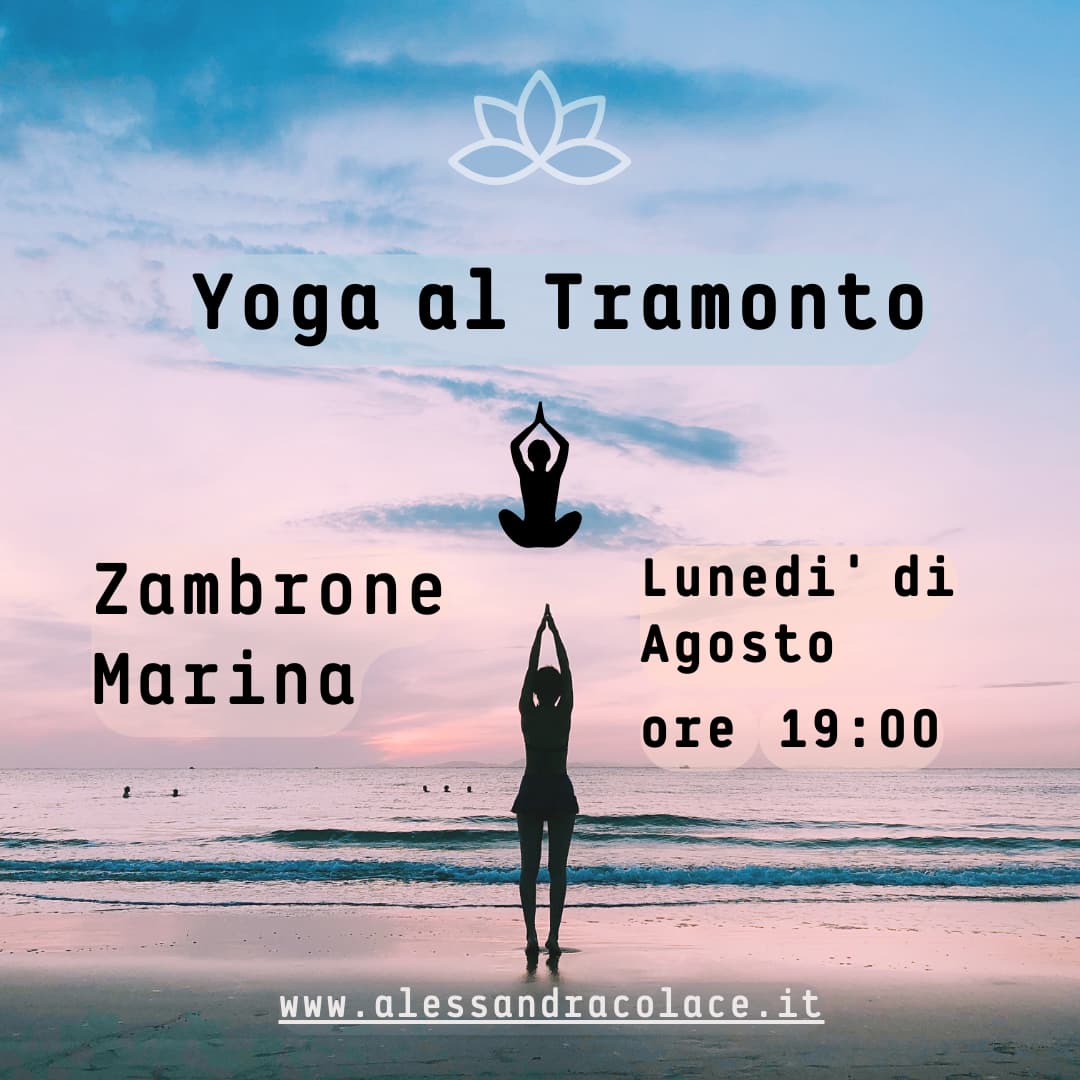 Yoga al Tramonto – Zambrone Marina- tutti i Lunedì di Agosto